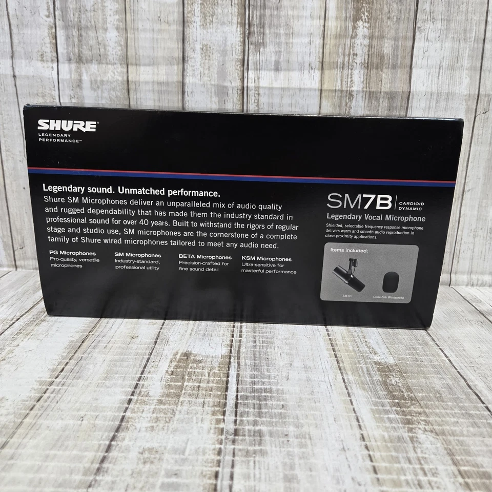 Shure SM7B Professional Cardioid Dynamic Studio Vocal Microphone SM-7B - Image 4 of 4