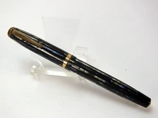 Vintage Parker Blue Striped Duofold Fountain Pen - 4 3/4" - Unrestored/Untested