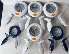 Lot of 6 Fiskars Easy Squeeze Craft Paper Punches Scrapbooking Cardmaking