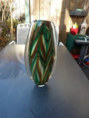 Mächtige Murano Vase Glashütte V. Nason & Co., wohl von Ermanno Nason 60er Jahre - Bild 1 von 4