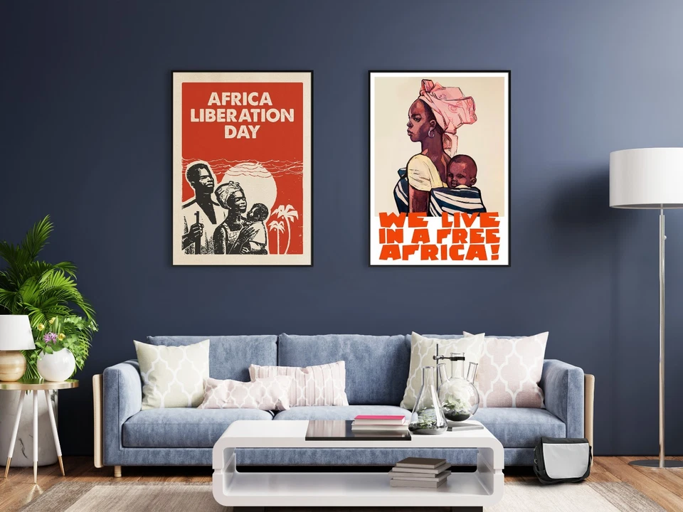 We Live in Free Africa Poster, 1964 Soviet poster — Anti Colonial USSR print - Image 2 of 4