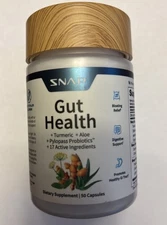 Snap Supplements Gut Health and Spirulina Parent Turmeric 50 Count 06/2028