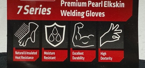 Lincoln Premium 7 Series Elkskin Stick/MIG Welding Gloves K4787 - Picture 7 of 14
