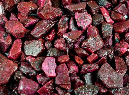 5000 KT / 1Kg Naturale Piccione Sangue Rosso Madagascar Rubino Gemma Grezzo - Foto 4 di 6