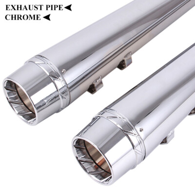 DNA 4'' Slip On Mufflers Exhaust Pipes For Harley 95-16 Electra Road Street Glide