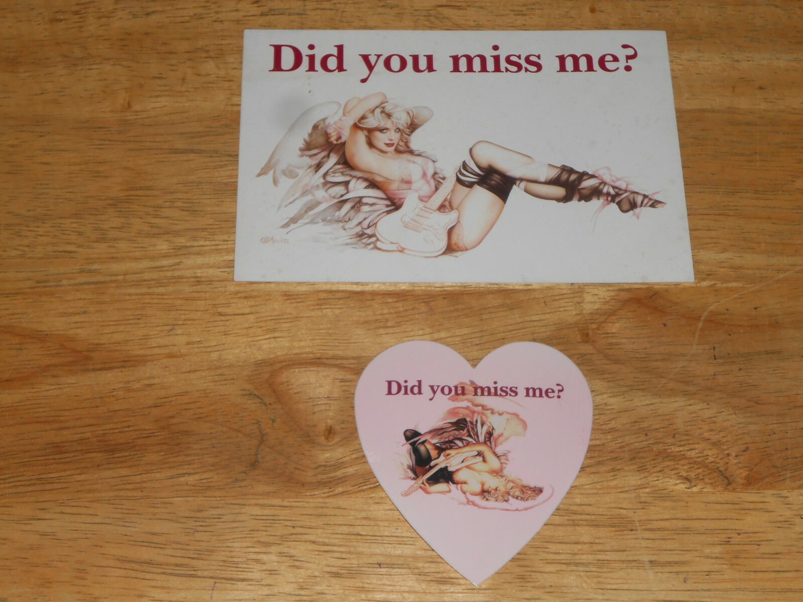 Did you miss me? Courtney Love America's Sweetheart STICKER plus POSTCARD 2004