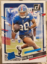 2023 Panini Donruss Rated Rookie Eric Gray #377 New York Giants