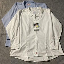 Dickies Work Shirt Womens 2XL XXL Lot Of 2 NWT New Workwear Tops 24/26 Stretch