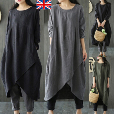 ladies black shirt dress uk