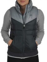 Womens, Ladies Nike Padded Gilet Bodywarmer Jacket Coat Vest Tank Top - Grey Womens, Ladies Nike Padded Gilet Bodywarmer Jacket Coat Vest Tank Top - Grey