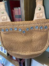 Black Powder Mountain Man Leather Hand Made Possible Bag With Strap