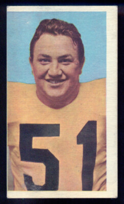 1954 Blue Ribbon Tea CFL Football #31 Eddie Bevan EX+ Hamilton Tiger-Cats Card