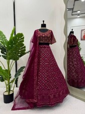 New Launch Faux Georgette Stylish Lehenga Choli With Dupatta For Wedding