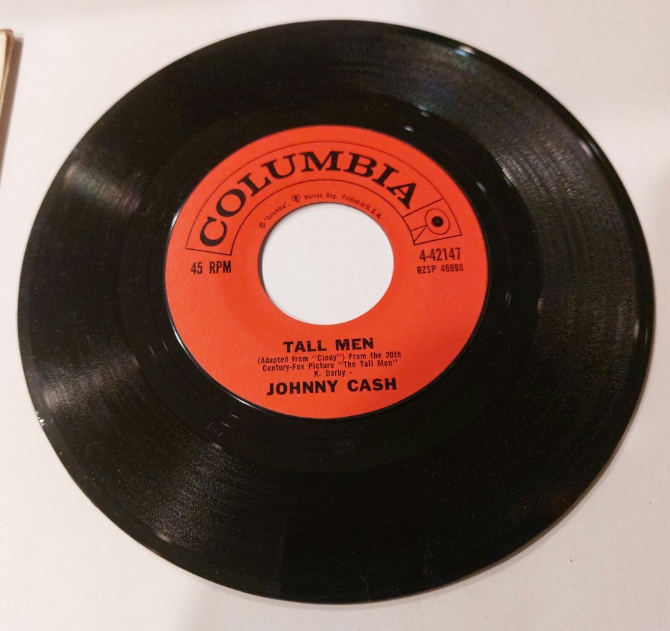 Johnny Cash Tennessee FlatTop Box/Tall Men Columbia 45RPM. NM/M w/PS eBay