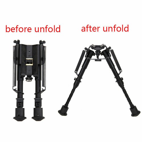 360°Swivel Sling Bipod Spring Picatinny Rail Tactical Bipod Mount Stud Air Rifle - Picture 8 of 32