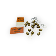 FERROLI-KIT MIT 12 LPG-GAS-UMWANDLUNGSD&Uuml;SEN 39825010 F&Uuml;R SURF F 14 WASSERHEIZER
