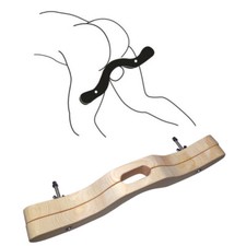 Male Ball Stretcher Scrotum Squeeze Clamp Spanker Bend-Over Bar Woody Clip