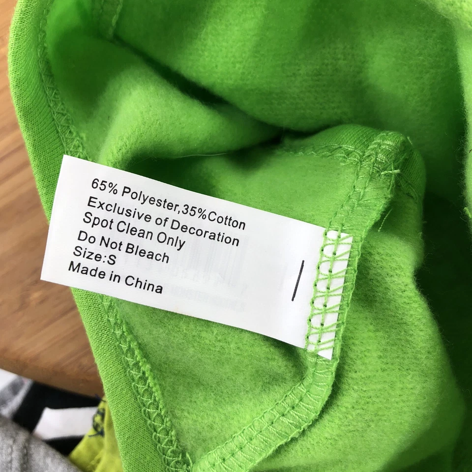 Camisa Simply Halloween Sudadera con Capucha Perro Talla Pequeña Mamá Pequeño Monstruo Verde Púrpura Foto 4 de 4