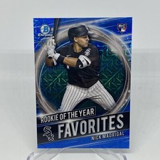 Nick Madrigal 2021 Bowman Chrome Rookie Of The Year Favorites Blue /150