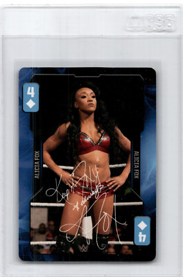 2019 Aquarius WWE Divas Evolution Playing Card Four Alicia Fox