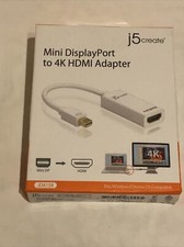 j5create Mini DisplayPort To 4K HDMI Adapter 4K Converter Model JDA159 New 