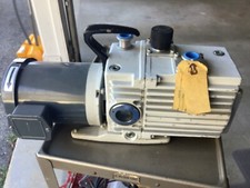 LEYBOLD TRIVAC D16A Rotary Vane Dual Stage High Vacuum Pump w/ 1 HP Motor