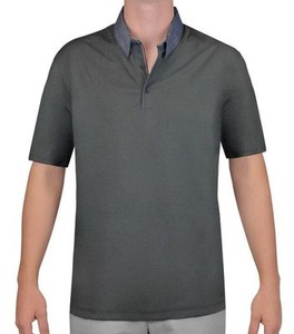 Medium TR Dry Chambray Golf Polo Dark 
