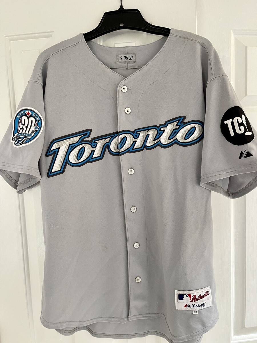 Greg Zaun 2006 Game Used Worn Toronto Blue Jays Road Jersey MLB