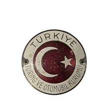 Cruise Across History: Vintage Turkish Automobile Club Badge (3.5")