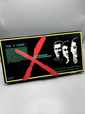 Malcolm X  Rare Board Game -  Stop The System By Any Means Necessary''
