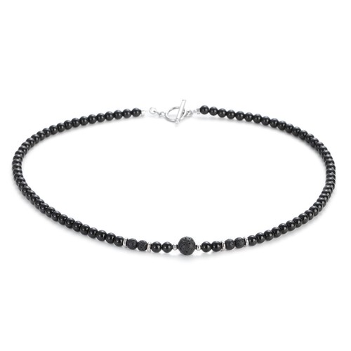 Collar de triple protección vintage para hombre ojo de tigre piedra de obsidiana hematita ojo - Imagen 16 de 26