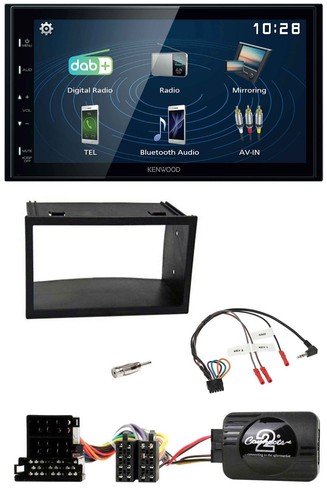 Kenwood 2DIN Bluetooth Lenkrad USB DAB Autoradio für VW Golf 4 Polo Passat ISO
