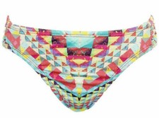 Bar III Womens Bikini Swimsuit Bottoms Size Medium Skylar Geo Native NWT FUL-512