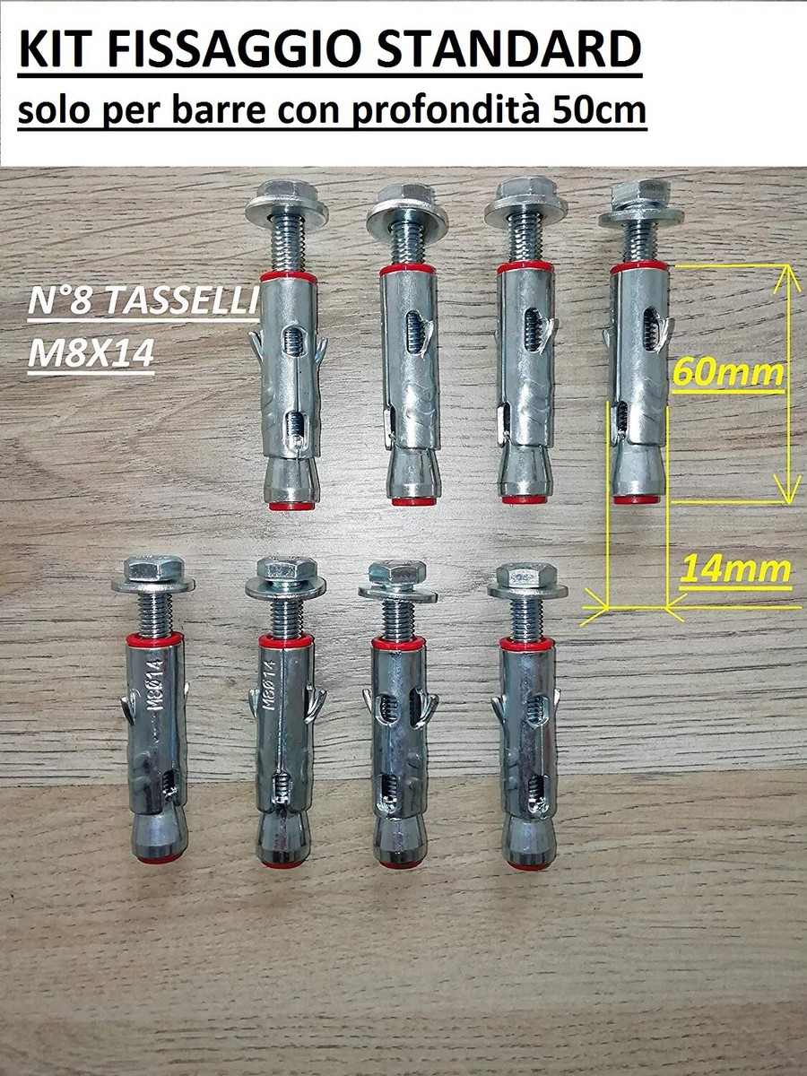 GRANDMA SHARK Sbarra Per Trazioni A Parete - 6 Impugnature Antiscivolo, Supporto Fino A 200 Kg, Ideale Per Home Fitness