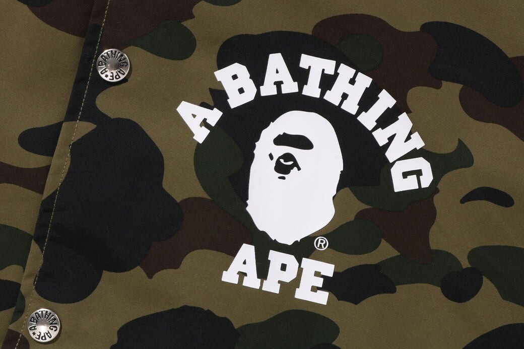 ジャケット・アウター A BATHING APE 1ST CAMO COACH JACKET M A BATHING APE® Gore-Tex Wind Stopper 1st Camo Relaxed Coach
