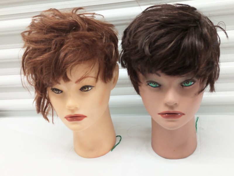 2 CliC Mannequin Head Tiffany & Angel 11"