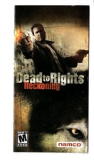 Dead To Rights Beckoning PSP MANUAL ONLY Insert Authentic