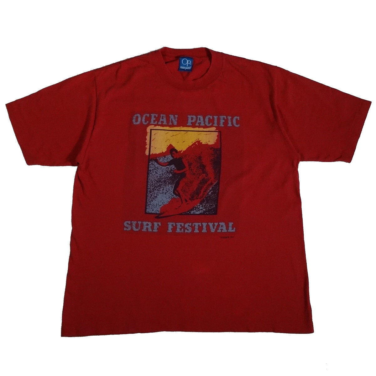 Vintage 80s Ocean Pacific Shirt Surf Festival 1984 Surfing 
