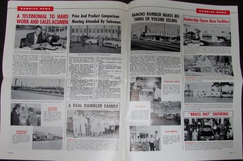 Rambler News 1961 volumen 4 no 10 información de venta distribuidores y vendedores original - Imagen 2 de 2