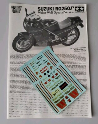 SUZUKI RG250 WALTER WOLF RACING VINTAGE TAMIYA 1/12 MOTORCYCLE