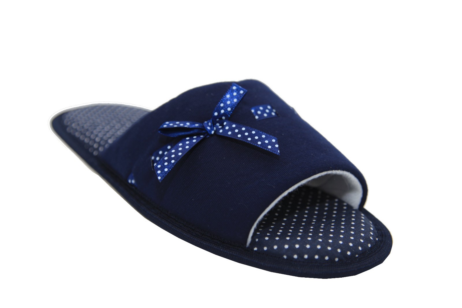 SAOLA Pantofole da donna morbide punta aperta punta mule pile macchie suola in gomma calda