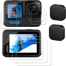 [11PCS] Screen protector for GoPro Hero 12 11 10 9 black, 9PCS Tempered Glass
