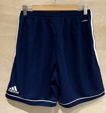 Adidas Mens Sports Shorts M Medium Blue 3 Stripe  BNWT Brand New With Tags