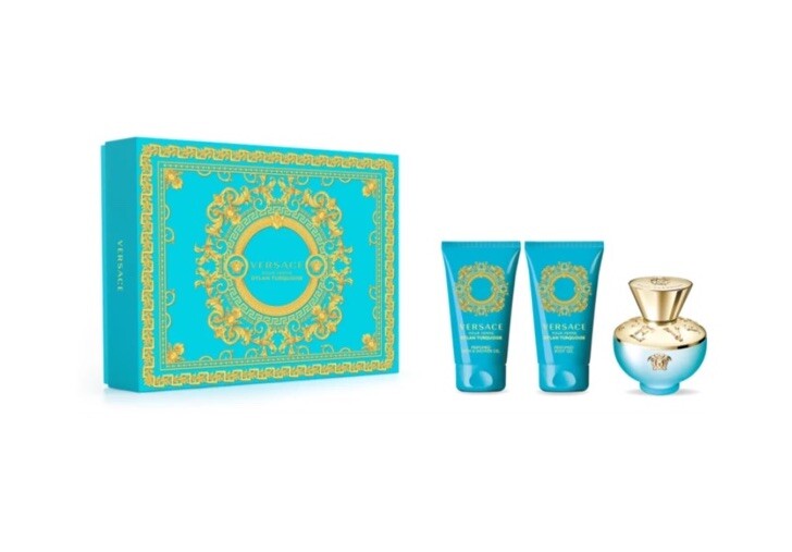 VERSACE DYLAN TURQUOISE EDT 50ML POUR FEMME SET REGALO