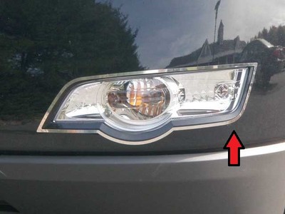 QAA Polished Stainless Steel Front Fog Light Vent Trim For Chevy Impala 2006-2013 – Chrome 2Pcs