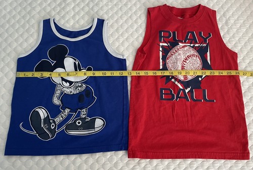 Lot of 6 Boys Size 5/6 Tank Tops Shirts Shorts Disney Puma Adidas Athletic - Picture 5 of 23