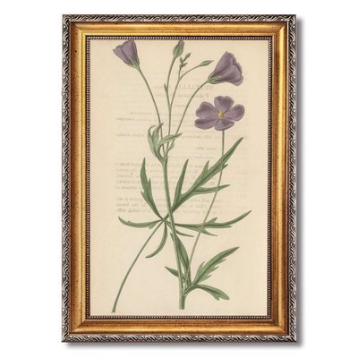 Purple Flowers Botanical Wall Art Canvas Oil Paintings Reproduction
