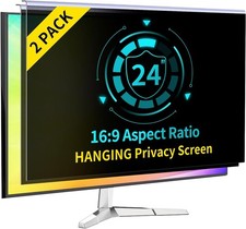 DEJIMAX 2-Pack 24 Inch Computer Privacy Screen Filter for 16:9 Monitor