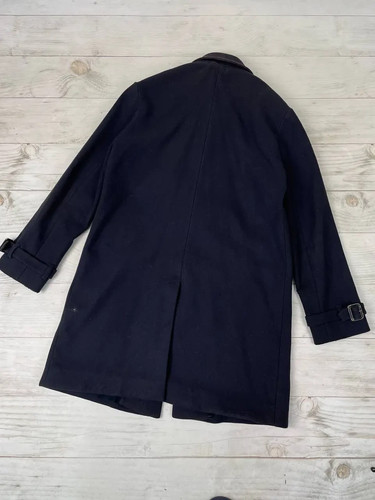 Vintage A.P.C Wool Coat Men Size M Blue - Picture 21 of 22