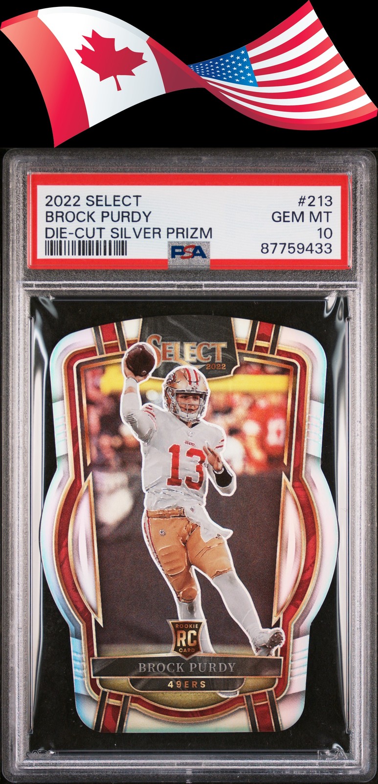 Brock Purdy / 2022 Panini Select Die Cut Silver #213 PSA 10